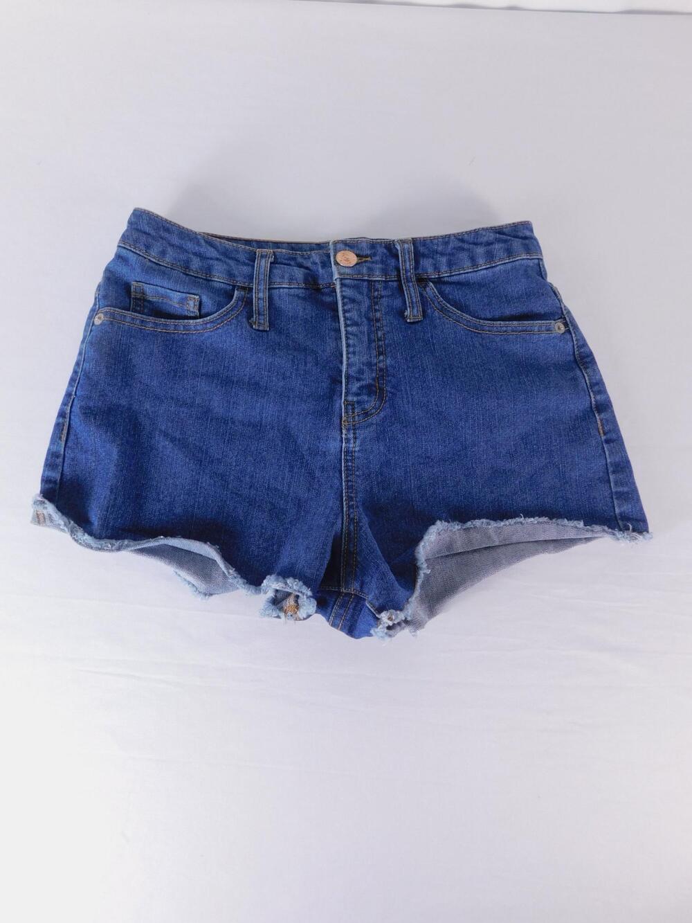 Wild Fable Denim Cutoff Shorts Womens 2 Blue High Rise Raw Frayed Hem Summer